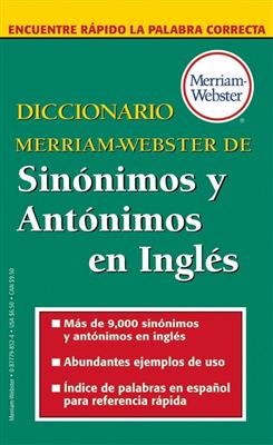 خرید کتاب انگليسی Diccionario Merriam-Webster de Sinonimos y Antonimos