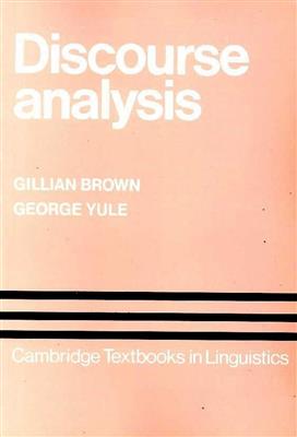 خرید کتاب انگليسی Discourse Analysis-Brown