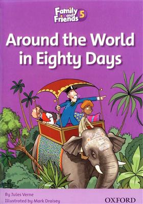 خرید کتاب انگليسی Family and Friends Readers 5 Around the World in Eighty Days