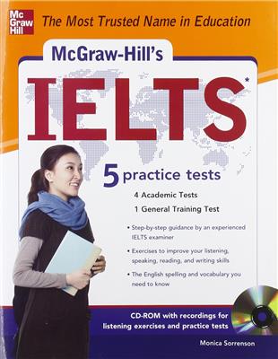 خرید کتاب انگليسی McGraw-Hill 5 IELTS Practice Tests+CD