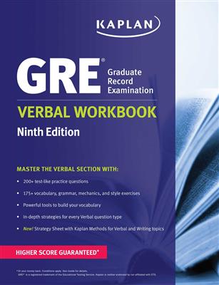 خرید کتاب انگليسی New GRE Verbal Workbook KAPLAN 9th