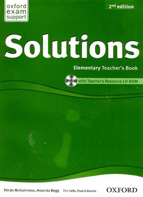 خرید کتاب انگليسی New Solutions Elementary Teachers Book+CD