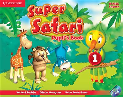 خرید کتاب انگليسی Super Safari 1 (Pupils+Activity Book+CD+DVD)