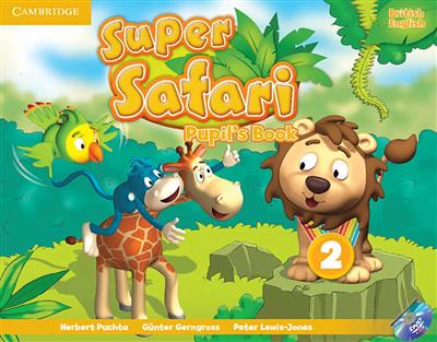 خرید کتاب انگليسی Super Safari 2 (Pupils+Activity Book+CD+DVD)