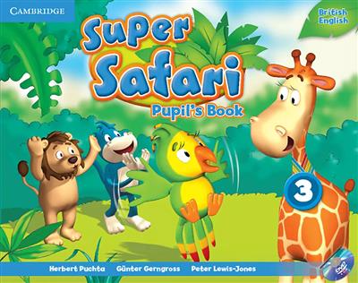 خرید کتاب انگليسی Super Safari 3 (Pupils+Activity Book+CD+DVD)