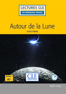 خرید کتاب فرانسه Autour de la lune - Niveau 1/A1 + CD - 2eme edition