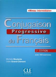 خرید کتاب فرانسه Conjugaison progressive - Niveau intermediaire + CD 2eme edition