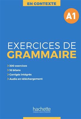 خرید کتاب فرانسه En Contexte - Exercices de grammaire A1 + CD + corrigés