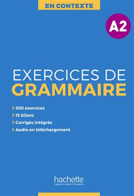 خرید کتاب فرانسه En Contexte - Exercices de grammaire A2 + CD + corrigés