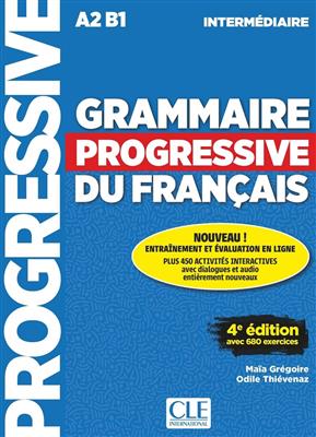 خرید کتاب فرانسه Grammaire progressive - N intermediaire - 4eme + CD