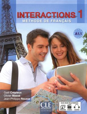 خرید کتاب فرانسه Interactions 1 - Methode de Francais A1.1 + DVD