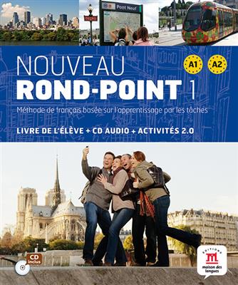 خرید کتاب فرانسه Nouveau Rond-Point 1 + Cahier + CD audio