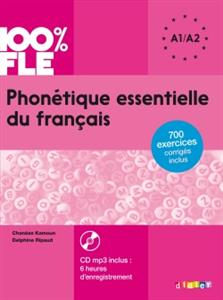 خرید کتاب فرانسه Phonetique essentielle du français niv. A1 A2 + CD 100% FLE