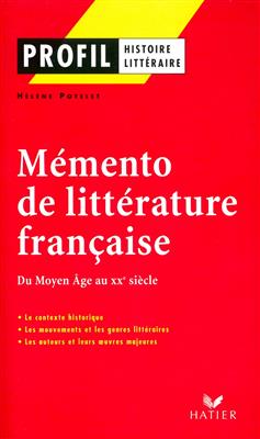 خرید کتاب فرانسه Profil - Memento de la littérature française