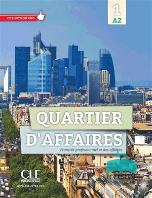 خرید کتاب فرانسه Quartier d'affaires 1 - Niveau A2 - Livre+Cahier+DVD