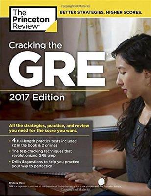 کتاب Cracking the GRE with 4 Practice Tests 2017