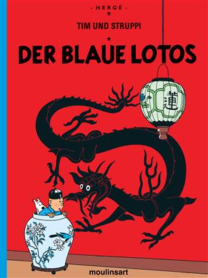کتاب Der Blaue Lotus - Vol 4 تن تن آلمانی کتاب Der Blaue Lotus - Vol 4 تن تن آلمانی