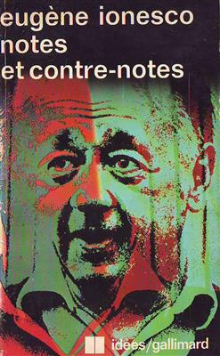 کتاب Eugene ionessco notes et contre - notes