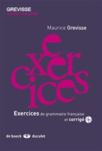 کتاب Exercices de grammaire francaise et corrigé - grevisse