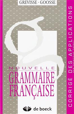 کتاب NOUVELLE GRAMMAIRE FRANCAISE Corrige des applications
